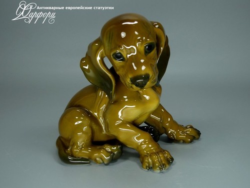 Купить фарфоровые статуэтки Rosenthal, Щенок таксы, Германия